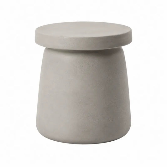 Okrągły stolik betonowy szary 40 cm x 45 cm